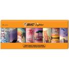 Mais leve BIC Maxi Pocket Special Edition Vacation, pacote com 8