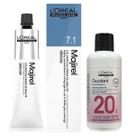 Majirel Tinta 7.1 Louro Cinza 60g + Ox 20vol 90ml Loreal