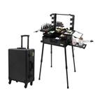 Makeup Train Case Tense Edano Aluminium com luzes LED e alto-falante