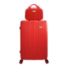 Mala com frasqueira viagem 4 rodas 360 abs - chx