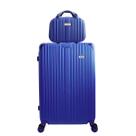 Mala com frasqueira viagem 4 rodas 360 abs - chx