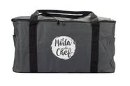 Mala com ziper em u - logo moda do chef