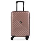 Mala de Bordo Abs 4 Rodas Detroit Rose/Preto