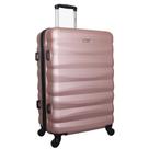 Mala de Bordo ABS para Viagem Yins 21089 Cadeado Integrado Rodas Giro 360 Rosê