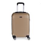 Mala de Bordo ABS para Viagem Yins Ys21110 Cadeado Integrado Rodas Duplas Champagne