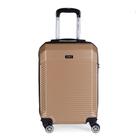 Mala De Bordo Abs Yins Ys21110 Cadeado Integrado Rodas Duplas Champagne P