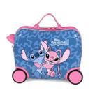 Mala de Bordo Carrinho Infantil Stitch e Angel MF10521SC Luxcel Mala de Bordo Carrinho Infantil Stitch e Angel MF10521SC Luxcel