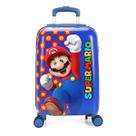 Mala de Bordo Infantil Maxlog Super Mario ABS 360 Azul - MF10389