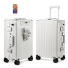 Mala de Bordo MYER Hard Shell 20 Polegadas - Alumínio Branco Leitoso