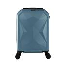 Mala De Bordo Pequena Em Abs Yins Angle 21162 Cadeado Integrado Rodas Giro 360 Azul P