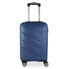 Mala de Bordo Pequena para Viagem em Abs Gosuper Oslo Cadeado Integrado Rodas Giro 360 Azul Royal