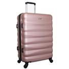 Mala de Bordo Pequena para Viagem em ABS Yins 21089 Cadeado Integrado Rodas Giro 360 Rosê