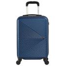 Mala de Bordo Pequena para Viagem em Abs Yins 21116 Cadeado Integrado Rodas 360º Azul Marinho