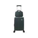 Mala de Bordo Viagem com Frasqueira Rígida Rodinha Dupla Embarque Bagagem Avião Leve Resistente Pequena 8kg Abs