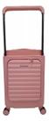 Mala de Bordo Xeryus Mallorca fabricada em ABS com Compartimento para Notebook Cadeado Tipo TSA Embutido e Rodinhas Duplas Giro 360 1292P Rose - P