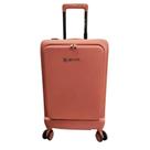 Mala de Bordo Xeryus Minorca fabricada em ABS com Compartimento para Notebook Cadeado Tipo TSA Embutido e Rodinhas Duplas Giro 360 1291P Rose - P