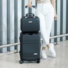 Mala de Mão Bordo Viagem Bagagem Pequena Rígida ABS 10 KG Aprovada Cabine Rodas 360 Kit Frasqueira Necessaire