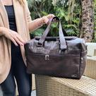 Mala de Mão Feminina New York Marrom Croco - Coutre Bolsas Mala de Mão Feminina New York Marrom Croco - Coutre Bolsas