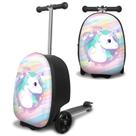 Mala de scooter ALVOD para crianças leve com rodas de LED