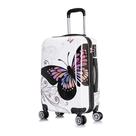 Mala de Viagem 20 Polegadas com Estampa de Borboleta - Ideal para EUA