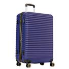 Mala de Viagem 32KG SESTINI RACER Grande Ziper Expansor Cadeado TSA Azul Marinho Rodas Dupla