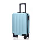 Mala de viagem anac 10kg bolsa bordo rigida abs executiva 4 rodinhas 360 graus cadeado trava senha azul