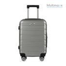 Mala de Viagem Bordo Multmaxx Rígida ABS Rodinhas 360o Cadeado e Senha Prata