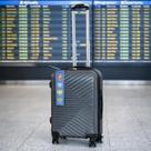 Mala de Viagem Bordo Pequena 10 kg com Rodinhas Removíveis Giratórias 360 ABS Resistente ANAC Cor:Café