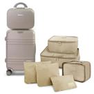 Mala de Viagem Bordo Pequena Mão Rígida ABS 10 KG Rodinha Kit Frasqueira Necessaire Organizador Mala de Viagem Bordo Pequena Mão Rígida ABS 10 KG Rodinha Kit Frasqueira Necessaire Organizador