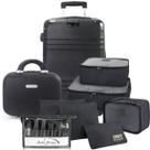 Mala de Viagem Bordo Pequena Rígida 10 KG Aprovada ANAC ABS Rodinhas Frasqueira Conjunto Organizador Frascos Mala de Viagem Bordo Pequena Rígida 10 KG Aprovada ANAC ABS Rodinhas Frasqueira Conjunto Organizador Frascos