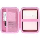 Mala de viagem Co2crea Hard para Canon SELPHY QX10 rosa
