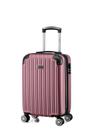 Mala de Viagem de Bordo Pequena 10Kg em ABS Rodinhas 360º Cor Rosa