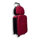 Mala De Viagem De Bordo Pequena 10kg Padrão ANAC 55X35X25 (Mala + Frasqueira Nécessaire)Exclusiva
