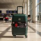 Mala de Viagem Grande 32kg Expansiva Polipropileno Capacidade 137,2L 4 Rodas duplas 360 Cadeado Senha tipo TSA Sammy