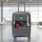 Mala de Viagem Grande 32kg Expansiva Polipropileno Capacidade 137,2L 4 Rodas duplas 360 Cadeado Senha tipo TSA Sammy