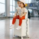 Mala de Viagem Grande Assento Infantil ABS Giro 360 de 23 a 32kg Branco Alira Home Mala de Viagem Grande Assento Infantil ABS Giro 360 de 23 a 32kg Branco Alira Home