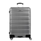 Mala de Viagem Grande com Rodas 360º Wheeless 2T - Prata Mala de Viagem Grande com Rodas 360º Wheeless 2T - Prata