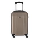 Mala de Viagem Grande em Abs Ika Continental Cadeado Embutido Rodas Giro 360º Champagne