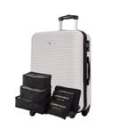 Mala de Viagem Grande Para Despachar 23kg Muito Resistente Expansível Original Sestini com Garantia Vitalícia e Kit Organizador