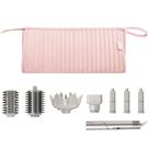 Mala de viagem Lexeeco Dyson Airwrap com secador de cabelo Shark rosa