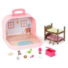 Mala de viagem Playset Li'l Woodzeez Beliche Beds para maiores de 3 anos Mala de viagem Playset Li'l Woodzeez Beliche Beds para maiores de 3 anos