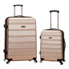 Mala de Viagem Rockland Melbourne Hardside - Expansível com Rodinhas - Champagne