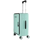 Mala de Viagem Verde Dobrável Média Stillus Compacta Bagagem Extra Organizador Portátil Leve Alça Reforçada