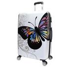 Mala de Viagem World Traveler Butterfly 28 Polegadas - Policarbonato