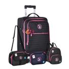 Mala Escolar Luluca Mini Mochila Lancheira e Estojo Box Mala Escolar Luluca Mini Mochila Lancheira e Estojo Box