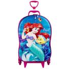 Mala Escolar Rodas Infantil A Pequena Sereia Moldura 3D