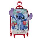 Mala Escolar Rodinhas Stitch Infantil Moldura Interativa 3D