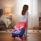 Mala Infantil Barbie Pegasus 3D Rodinhas Multicolorida Tamanho Pequeno Escolar Viagem