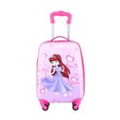 Mala Infantil de Bordo e Escolar 47x29x20cm - ABS Leve, Resistente e com Rodinhas 360