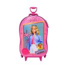 Mala Infantil Escolar 3+ Menina Mochila Barbie 3d Rodinhas Triplas Puxador Retrátil Rosa Mala Infantil Escolar 3+ Menina Mochila Barbie 3d Rodinhas Triplas Puxador Retrátil Rosa